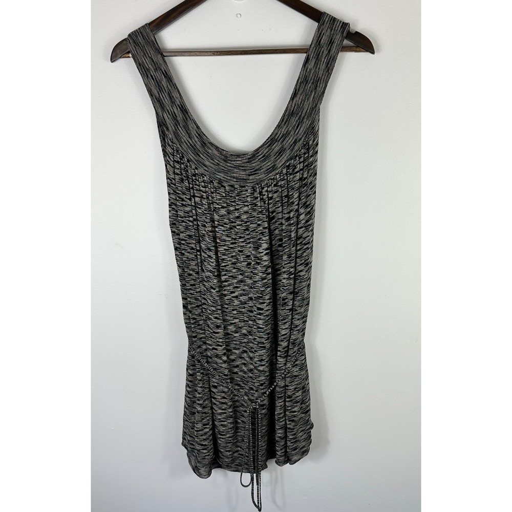 Free People Shift Mini Dress Women Small Sleeveless Black Indie Sleaze Y2K Layer
